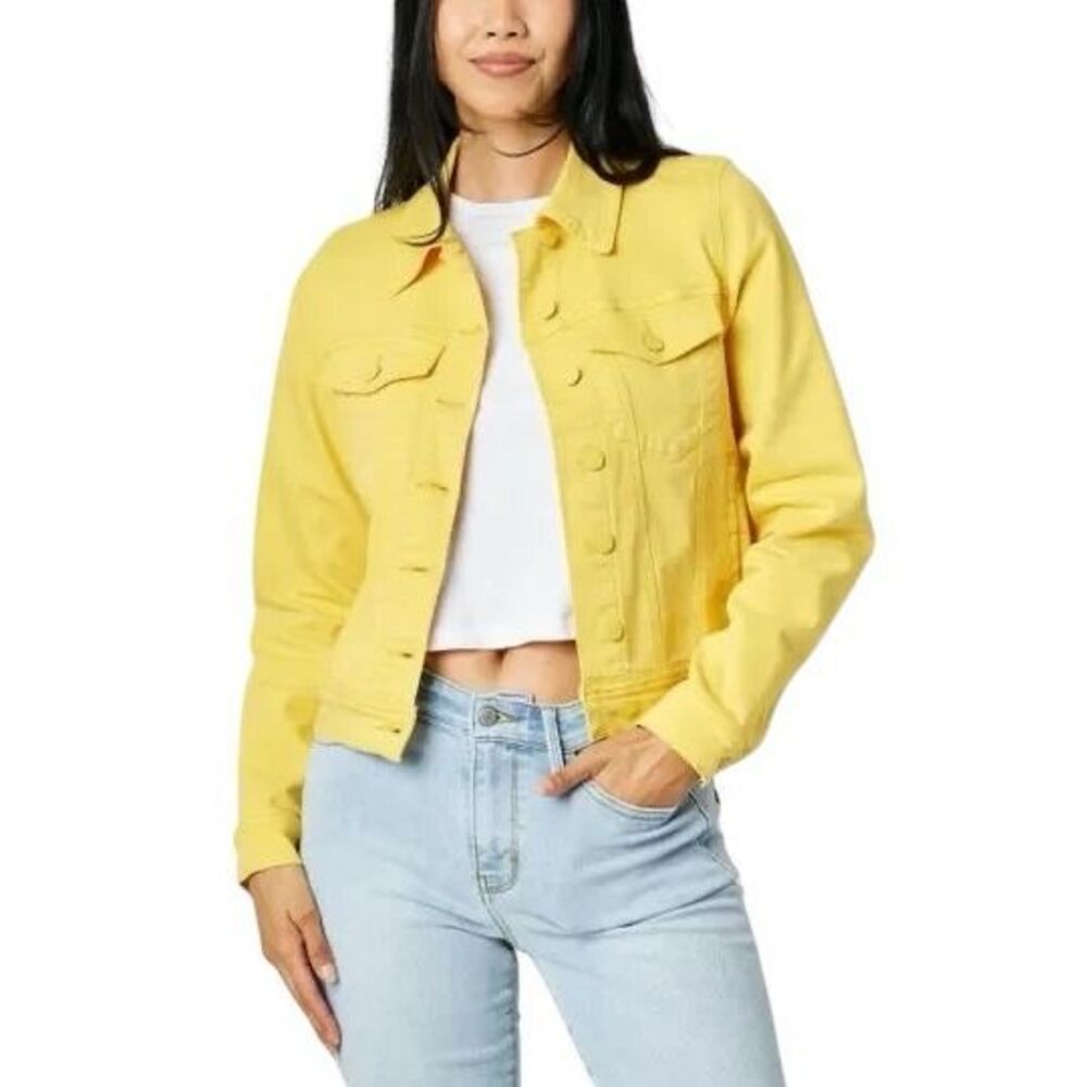 Judy Blue Yellow Denim Women’s Jacket Sz S